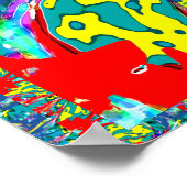 Poster Abstrait : Respiration polluée (Coin)