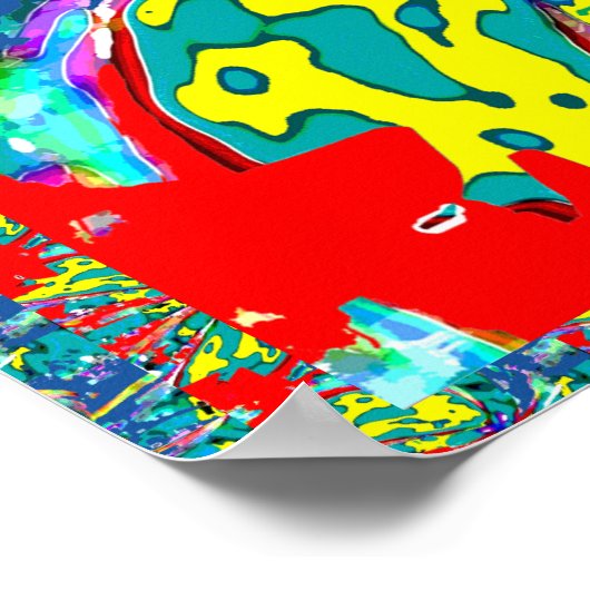 Poster Abstrait : Respiration polluée (Coin)