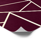 Poster Abstrait rouge (Coin)