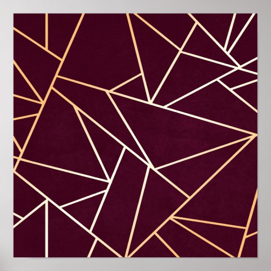 Poster Abstrait rouge (Devant)