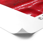 Poster Abstrait rouge (Coin)