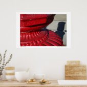 Poster Abstrait rouge (Cuisine)