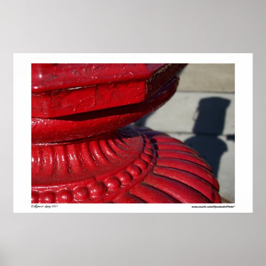 Poster Abstrait rouge (Devant)