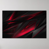 Poster Abstrait rouge (Devant)