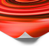 Poster Abstrait Rouge Et Jaune Couleurs (Coin)