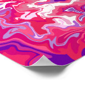 Poster Abstrait souffle de couleurs vives (Coin)
