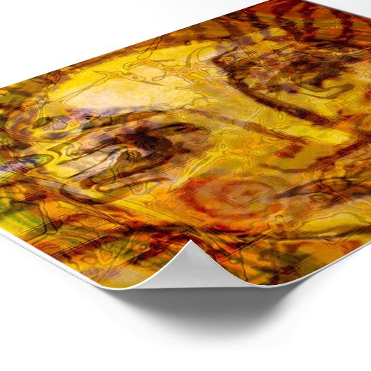 Poster Abstrait Sun (Coin)