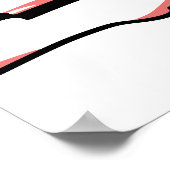 Poster Abstrait Sunset Swim Whale Fin Océan (Coin)