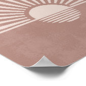 Poster Abstrait Terracotta Sunset Beach Wall Art (Coin)