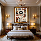 Poster Abstrait Tribal Afrocentrique