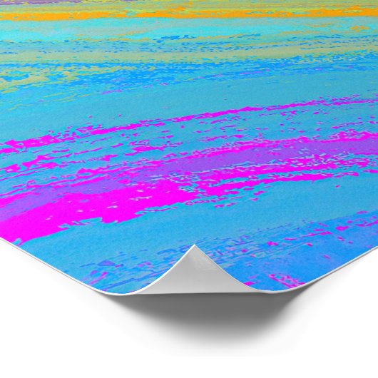 Poster Abstrait Tropical Summer Fun (Coin)