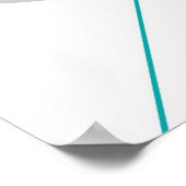 Poster Abstrait Turquoise gris blanc blanc cassé noir AP0 (Coin)