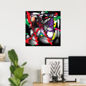 POSTER ABSTRAIT UN (Bureau à domicile)