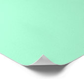 Poster Abstrait vert clair simple (Coin)
