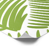 Poster Abstrait vert fleuri, arrière - plan sans soudure. (Coin)