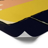 Poster Abstrait, Vin Dans Une Fenêtre De Palmier (Coin)