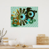 Poster Abstrait ViNYL (Cuisine)