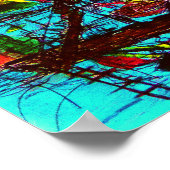 Poster Abstrait WAIKIKI (Coin)