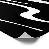 Poster Abstrait Wavey Stripey (Coin)