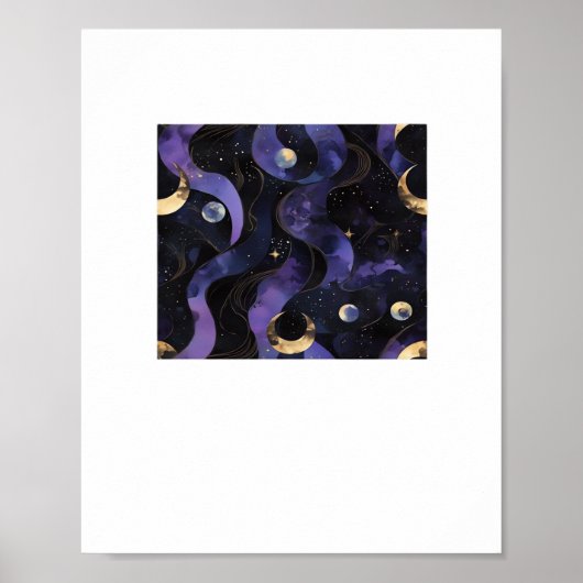 Poster Abstrait Whimsigoth Motif Classic (Devant)