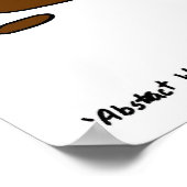 Poster Abstrait Wiener Dog (Coin)