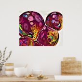 Poster Abstraite Color Study 219, (Cuisine)
