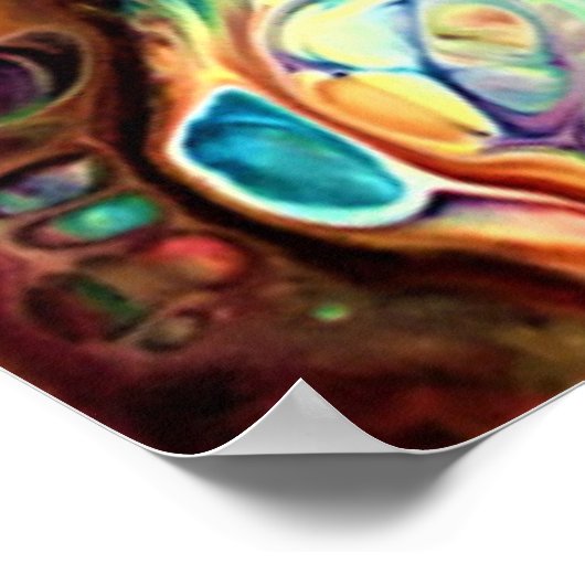 Poster Abstraite Color Study 230, (Coin)