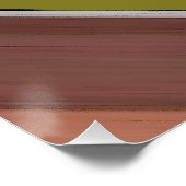 Poster Abstraite diagonale verte et Brown (Coin)