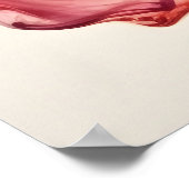 Poster Abstraite encre d'alcool colorée (Coin)