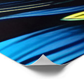 Poster Abstraite flambée florale (Coin)