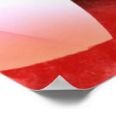 Poster Abstraite florale des tulipes rouges (Coin)