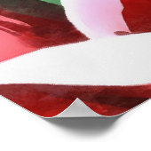 Poster Abstraite florale des tulipes rouges (Coin)