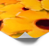 Poster Abstraite marguerite jaune Fleur Art peinture phot (Coin)