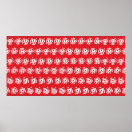 Poster Abstraite texture florale noire et blanche transpa (Devant)