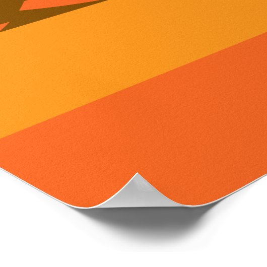 Poster abstraits cercles rétro colorés motif (Coin)