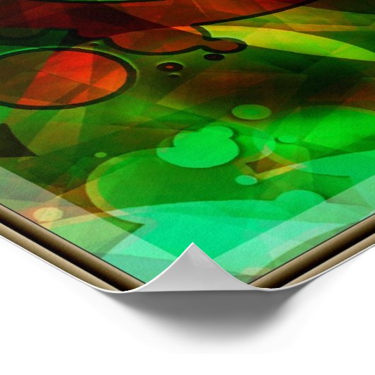 Poster Abstrax'delic (Coin)