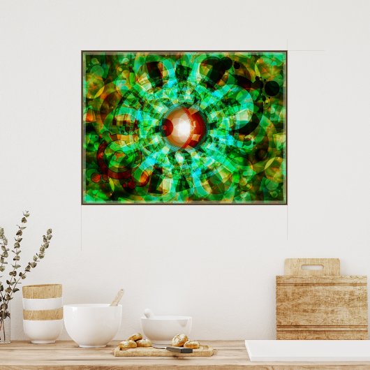 Poster Abstrax'delic (Cuisine)