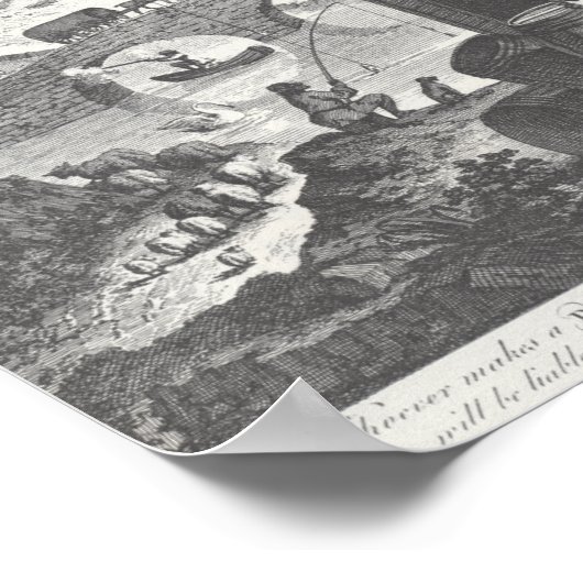 Poster Absurd Perspectives, William Hogarth (Coin)