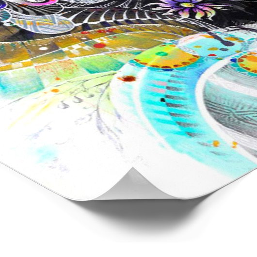 Poster Absurde fille. (Coin)