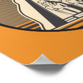 Poster Abu Simbel Egypt Travel Art Retro (Coin)