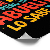 Poster Abuelita Sabe Todo Dia De La Madre Spanish Grandmo (Coin)