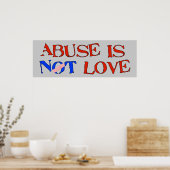 Poster Abuser n'est pas aimer (Cuisine)