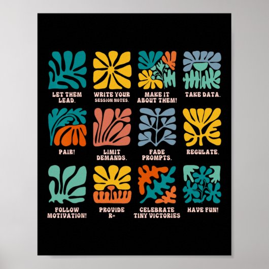 Poster Aby Analyste De Comportement Appliqué Autisme Lets (Devant)