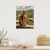 Poster Abyssinian Chat - Art Print (Cuisine)