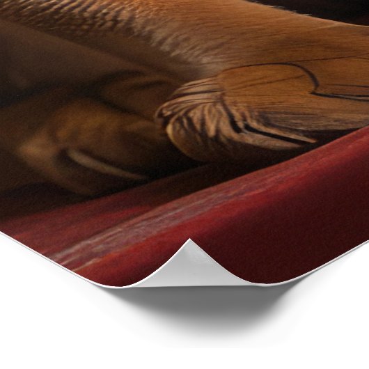 Poster Abyssinian près de la cheminée Noël (Coin)