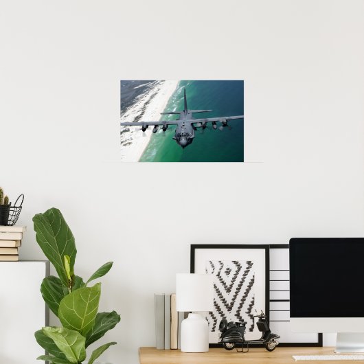 Poster AC-130 Éffrayant (Bureau à domicile)