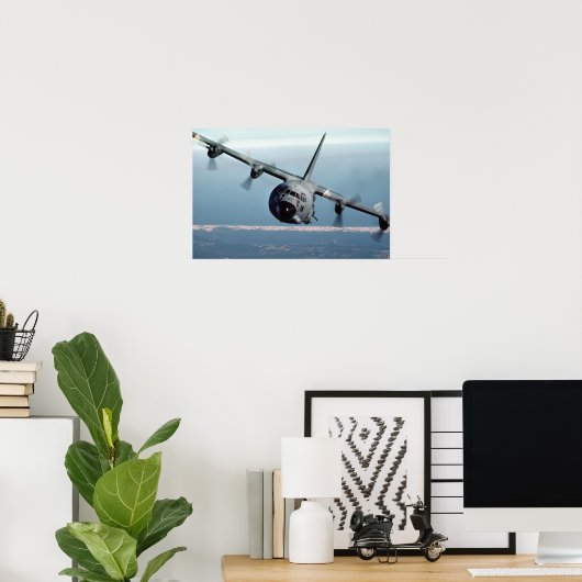Poster AC-130 Éffrayant (Bureau à domicile)