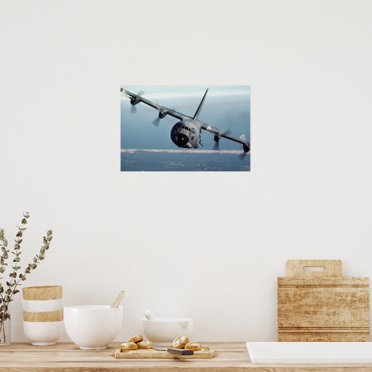Poster AC-130 Éffrayant (Cuisine)
