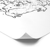 Poster Academia Moon Witchy Goblincore Aesthetic Frog (Coin)