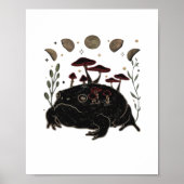 Poster Academia Moon Witchy Goblincore Aesthetic Frog Cla (Devant)